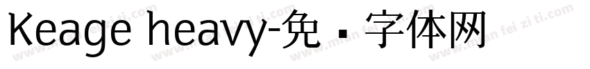 Keage heavy字体转换